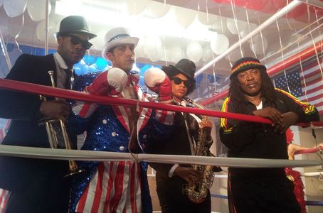 On set of music video shoot for Grammy Award winner Alpha Blondy