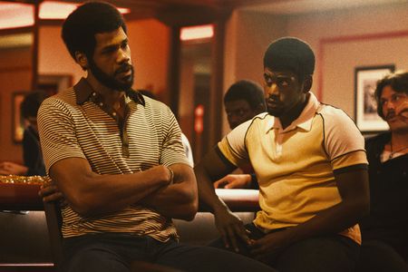 Solomon Hughes and Quincy Isaiah in Winning Time: The Rise of the Lakers Dynasty (2022)