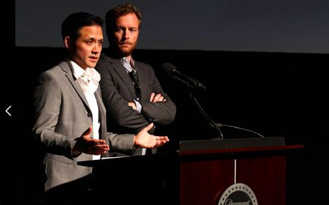 Chris Hanada and Tanner Kling at the 2013 Innovator Awards