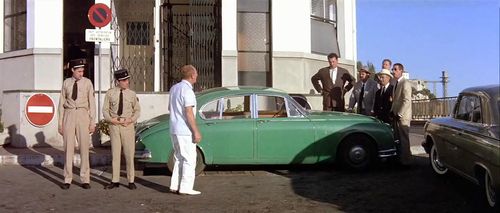 Louis de Funès, Jack Ary, Bourvil, Jean Droze, Jacques Ferrière, Guy Grosso, and Michel Modo in The Sucker (1965)