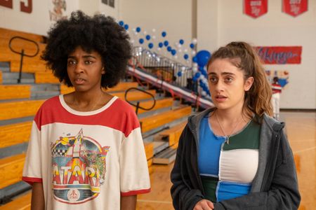 Rachel Sennott and Ayo Edebiri in Bottoms (2023)