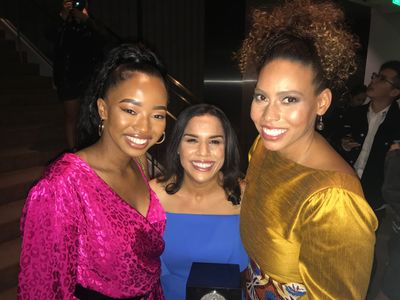 With Casting Director, Kara Sullivan and Director of Lalo's House, Kelley Kali at the 45th Annual Student Academy Awards