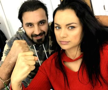 Sameer Ali Khan Ft Christina Oachoa on the set of 