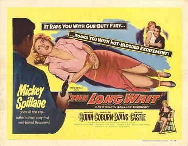 Anthony Quinn, Peggie Castle, Dolores Donlon, and Mary Ellen Kay in The Long Wait (1954)