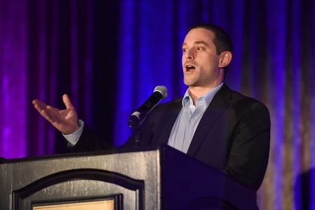 During my acceptance speech for my Heller Award, 2016.