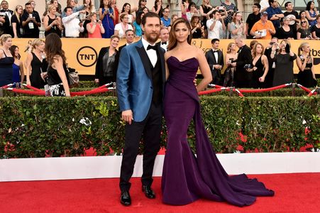 Matthew McConaughey and Camila Alves McConaughey at an event for The 21st Annual Screen Actors Guild Awards (2015)