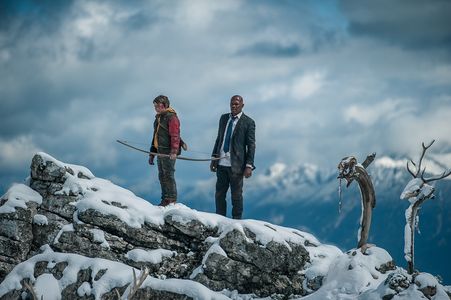 Samuel L. Jackson and Onni Tommila in Big Game (2014)