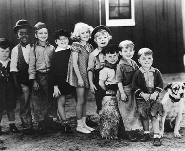 Wally Albright, Matthew 'Stymie' Beard, Scotty Beckett, Tommy Bond, Jacqueline Taylor, George 'Spanky' McFarland, Donald