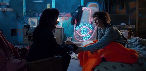 Millie Bobby Brown and Linnea Berthelsen in Stranger Things (2016)