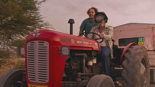Shmuel Vilozni and Yoel Rozenkier in 35 Downhill (2022)