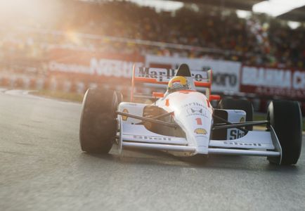 Ayrton Senna and Gabriel Leone in Senna (2024)