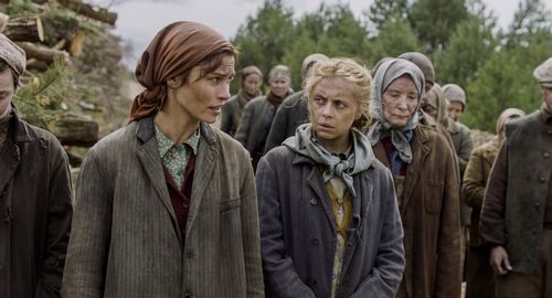 Bel Powley and Lisa Loven Kongsli in Ashes in the Snow (2018)