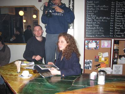 On the set of 
