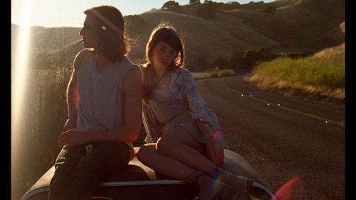 Peter Vack and Natalia Dyer in I Believe in Unicorns (2014)