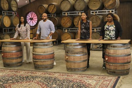 Grasie Mercedes, Nicole Byer, Maya Lynne Robinson, and Justin Cunningham in Grand Crew (2021)