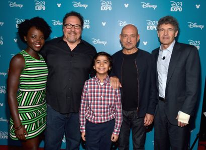Ben Kingsley, Jon Favreau, Alan F. Horn, Lupita Nyong'o, and Neel Sethi
