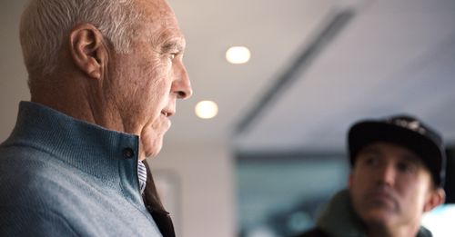 Jeffrey Lurie and Rob McElhenney in Welcome to Wrexham (2022)