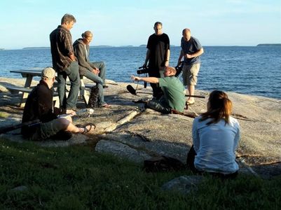 Filming Isabel in Owl's Head Maine