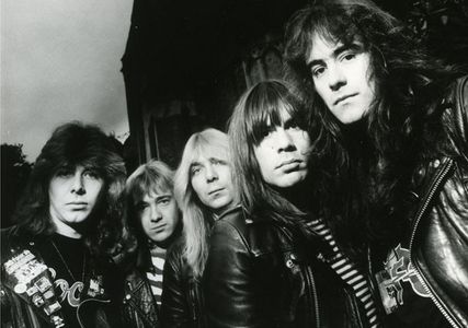 Bruce Dickinson, Steve Harris, Clive Burr, Dave Murray, Adrian Smith, and Iron Maiden