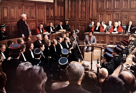 Max Amyl, Jean Gabin, and Daniel Ivernel in The Dominici Affair (1973)