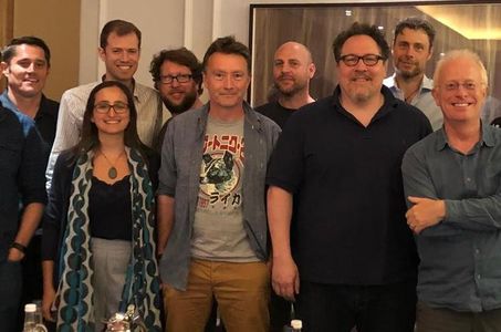 With John Favreau and Prehistoric Planet team