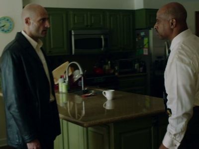 Ruben Santiago-Hudson and Mark Strong in Low Winter Sun (2013)
