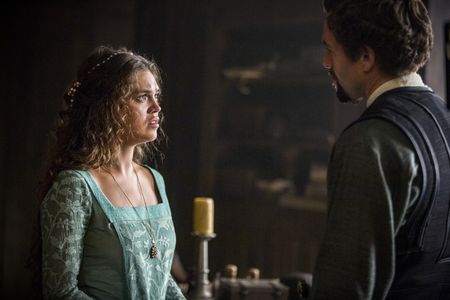 Julian Ovenden and Sabrina Bartlett in Knightfall (2017)