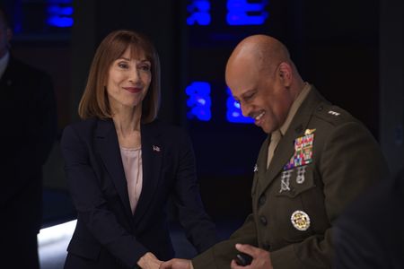 Maria Ricossa and Ruben Santiago-Hudson in Designated Survivor (2016)
