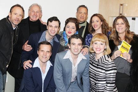 Jarrod Spector with Tom Hanks, Rita Wilson, Victor Garber and John Benjamin Hickey