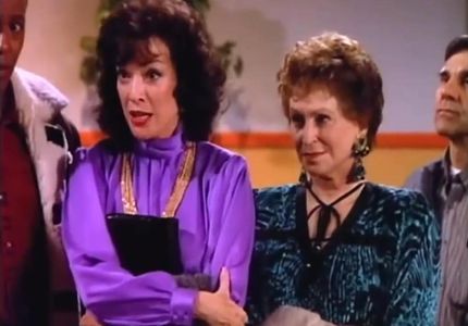 Dixie Carter, Alice Ghostley, and Meshach Taylor in Designing Women (1986)