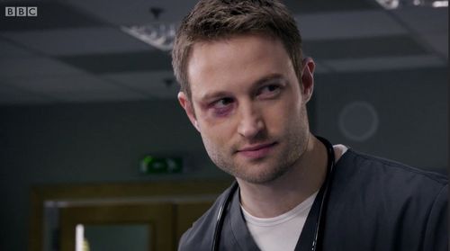 Playing Cal in BBC's Casualty