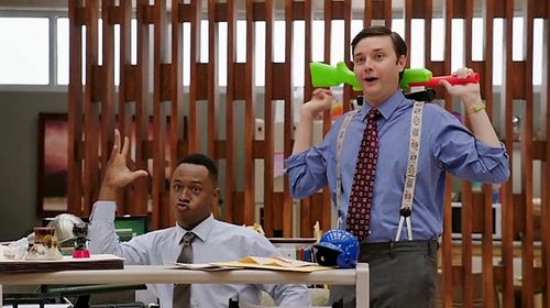 Michael McMillian and Burl Moseley in Crazy Ex-Girlfriend (2015)