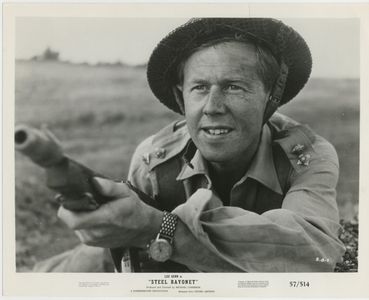 Michael Medwin in The Steel Bayonet (1957)