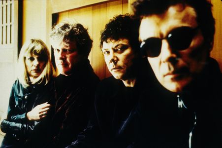 David Byrne, Chris Frantz, Jerry Harrison, Talking Heads, and Tina Weymouth in Stop Making Sense (1984)