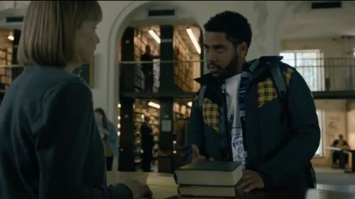 Sandra Lee-Oian Thomas and Jharrel Jerome in Mr. Mercedes