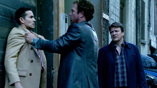 Adam Baldwin, Nathan Fillion, and Al Carabello in Castle (2009)