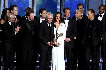 Jerry Bruckheimer, Jonathan Littman, Bertram van Munster, and Elise Doganieri at an event for The 64th Primetime Emmy Aw