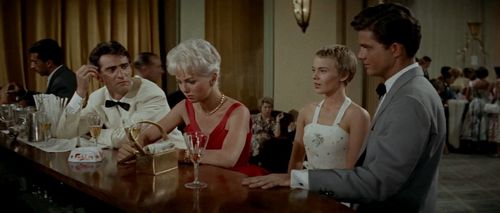 Walter Chiari, Mylène Demongeot, Geoffrey Horne, and Jean Seberg in Bonjour Tristesse (1958)