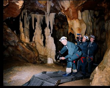 Werner Herzog and Peter Zeitlinger in Cave of Forgotten Dreams (2010)