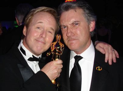 ACADEMY AWARD WINNERS - for THE INCREDIBLES Brad Bird (L),John Walker (R)