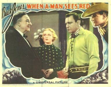 Peggy Campbell, Buck Jones, and Frank LaRue in When a Man Sees Red (1934)