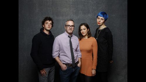 Robert Jumper, Tim Sutton, Anna Rose Hopkins And Maica Armata pose for 