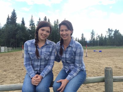 Stunt Doubling Georgie Fleming Morris [ALISHA NEWTON] on the set of Heartland
