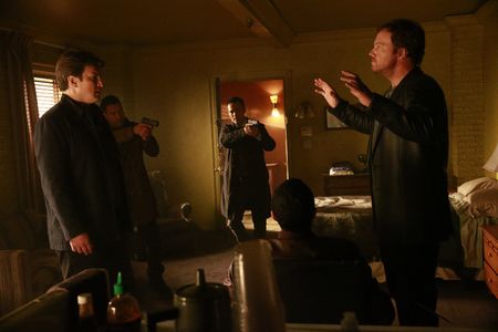 Adam Baldwin, Jon Huertas, Seamus Dever, and Nathan Fillion in Castle (2009)