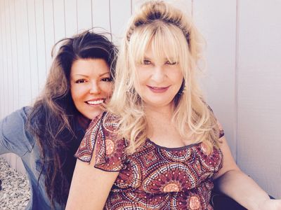 Gina Lee & Amy Lyndon on set of AFI Film Project 2017