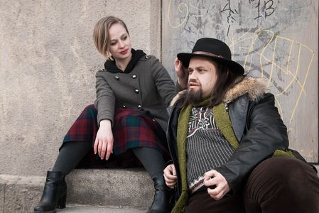 Peppi (Saara Elina) & Albert (Jari Manninen) in Hetket movie.