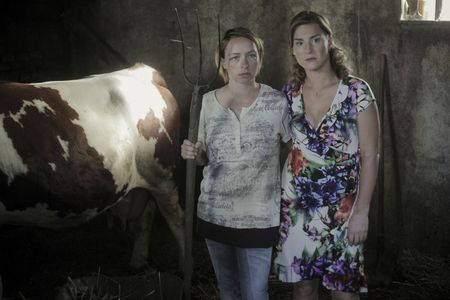 Tatiana Dyková and Lenka Krobotová in Nowhere in Moravia (2014)