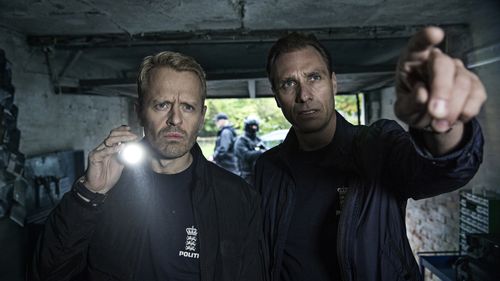 Peder Thomas Pedersen and Alexandre Willaume in Gidseltagningen (2017)