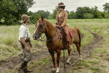 Paola Núñez and Henry Garrett in The Son (2017)