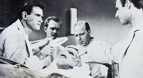 Maurice Manson, Don Megowan, Jeff Morrow, James Rawley, and Rex Reason in The Creature Walks Among Us (1956)